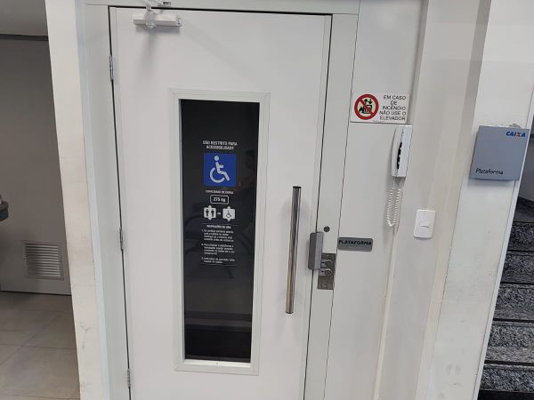 Trabalho realizado pela Apta Elevadores